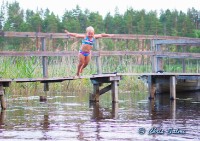 Bad i Spännarhyttan